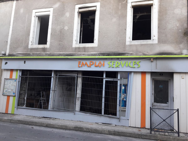après incendie Emploi services gramat