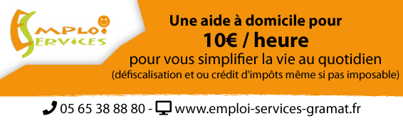 Emploi Services Gramat - aide à domicile pour moins de 10€ / heure